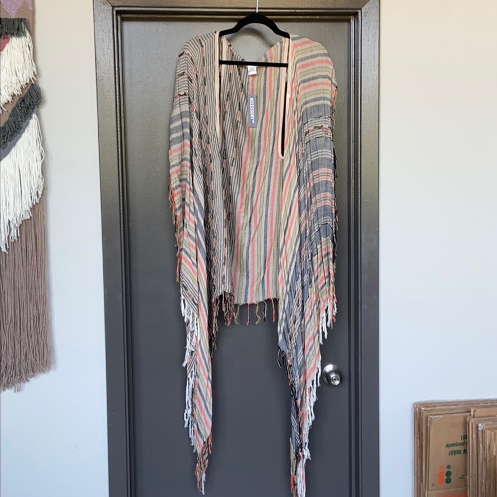 Boho lightweight shawl vest